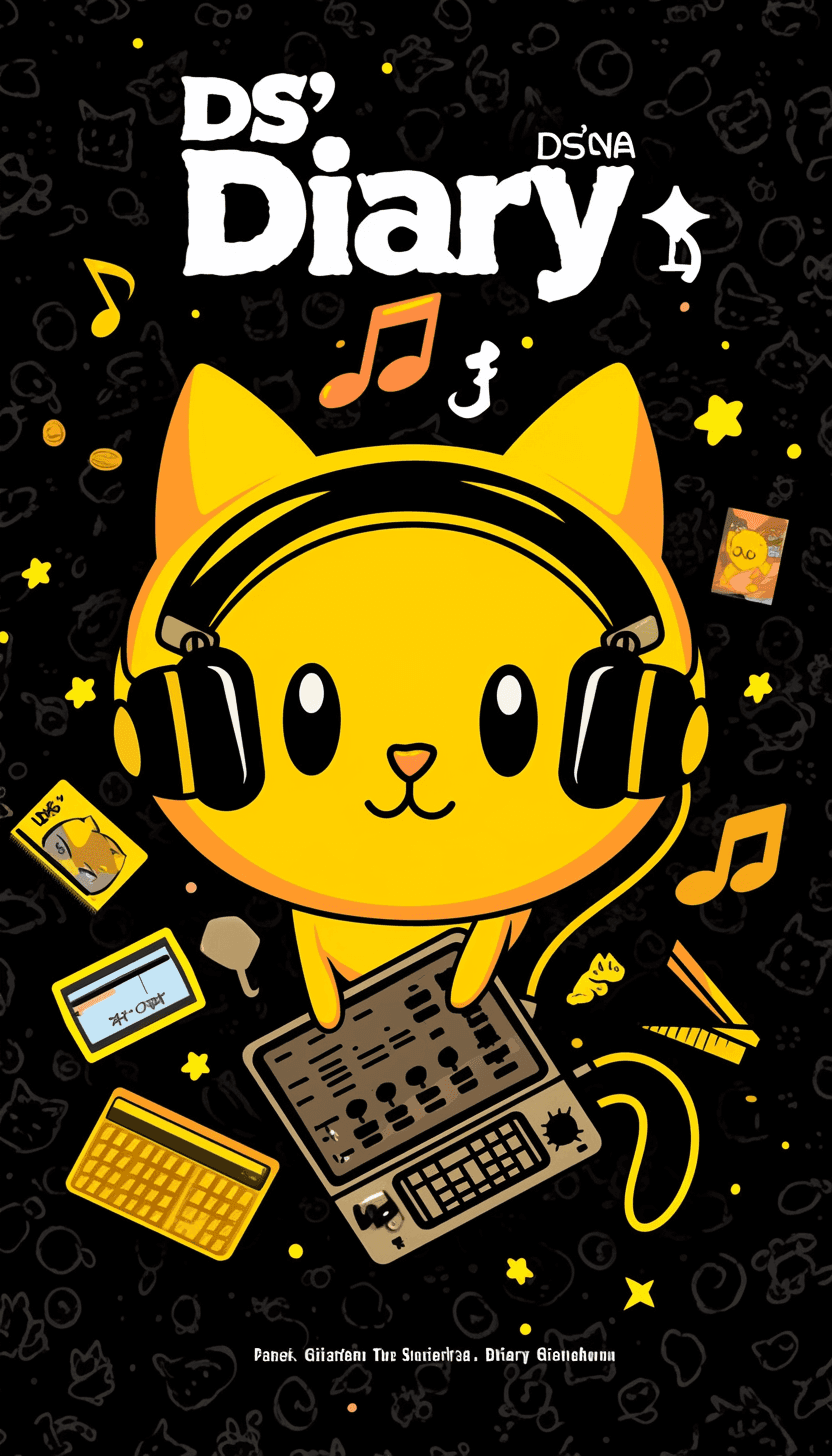 Street Cat Beats original repeating artwork