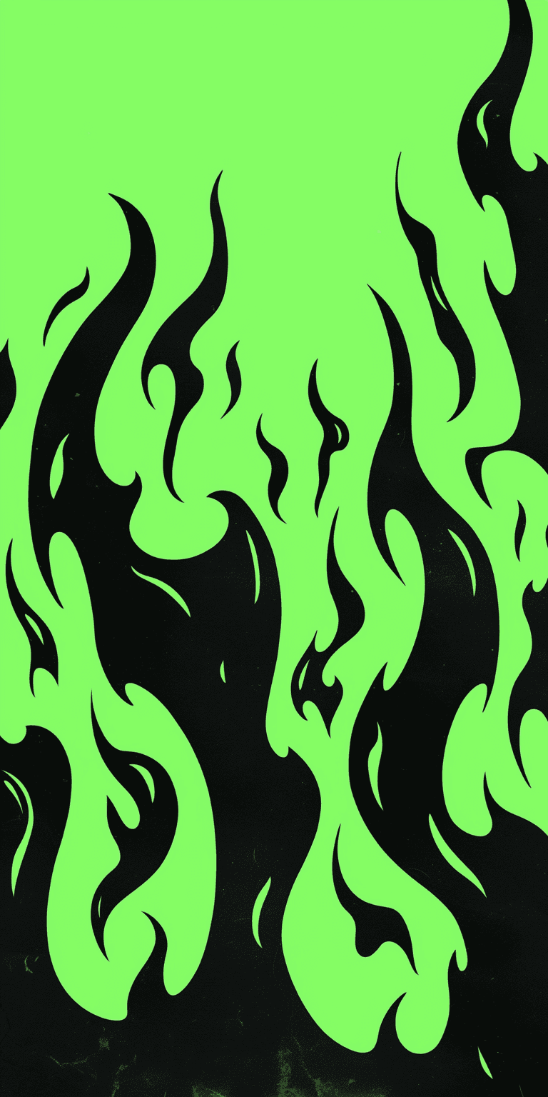 Flame Pals original repeating artwork