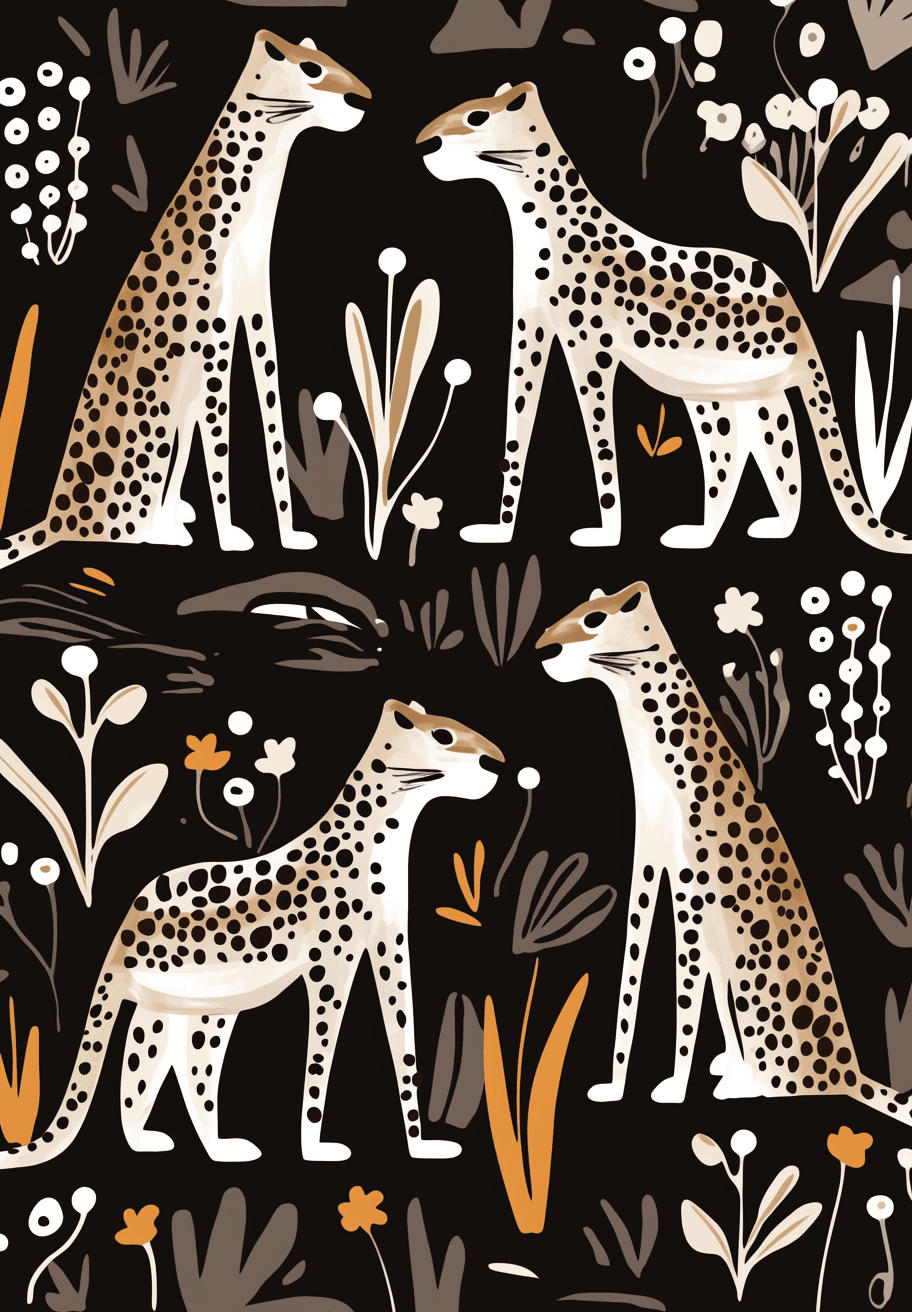 Leopard Archive original repeating artwork