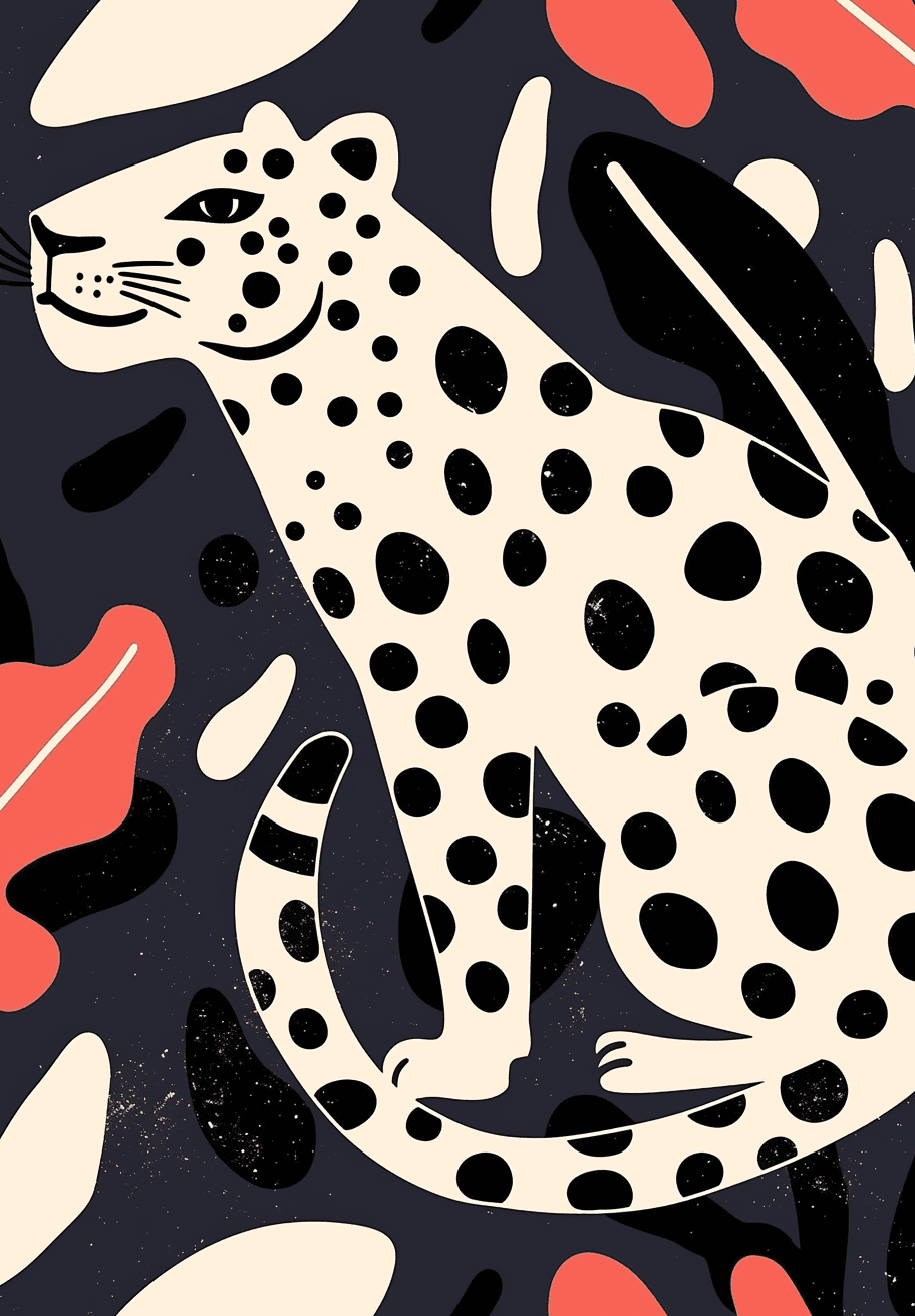 Leopard Show original repeating artwork