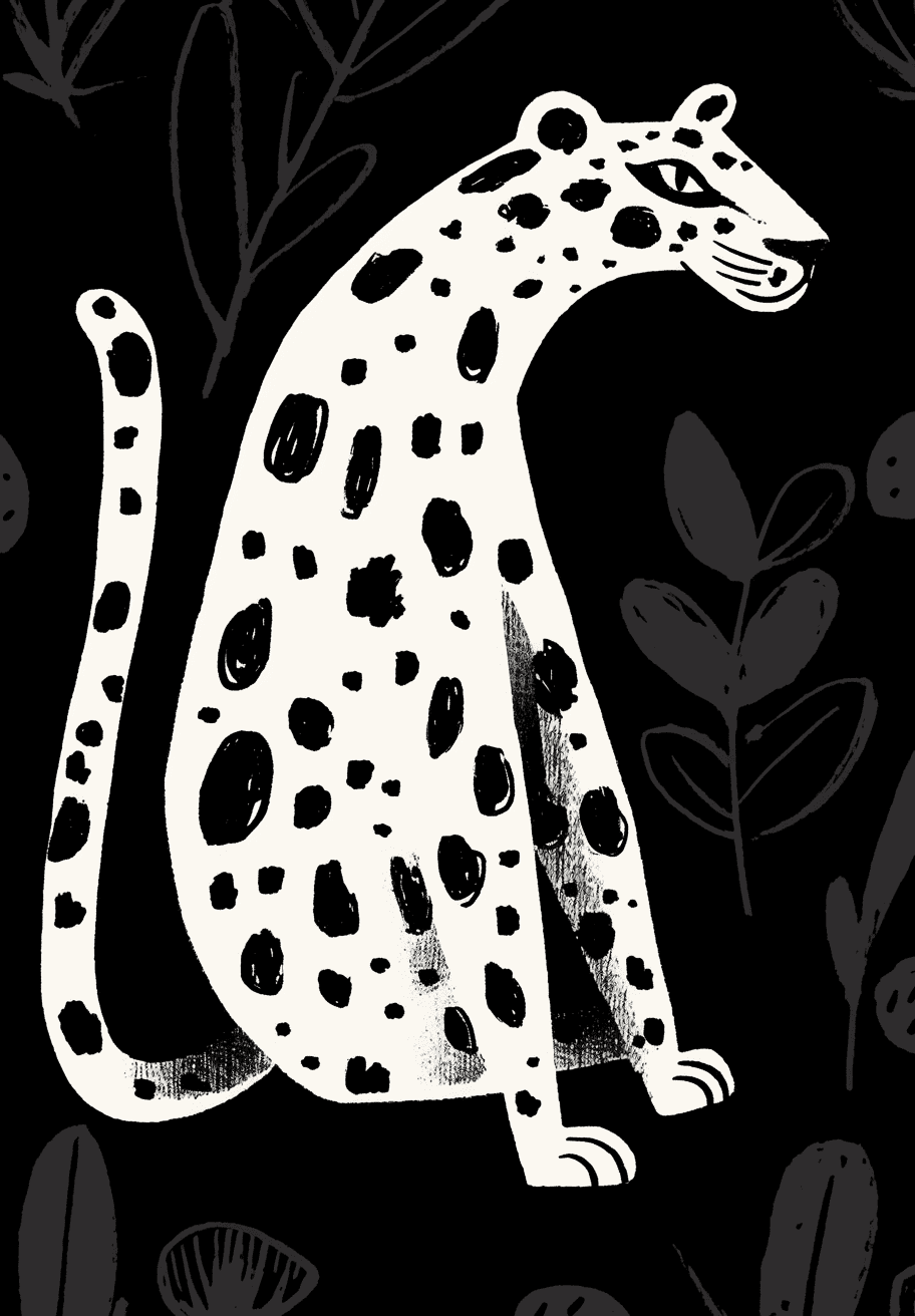 Leopard Collective original repeating artwork