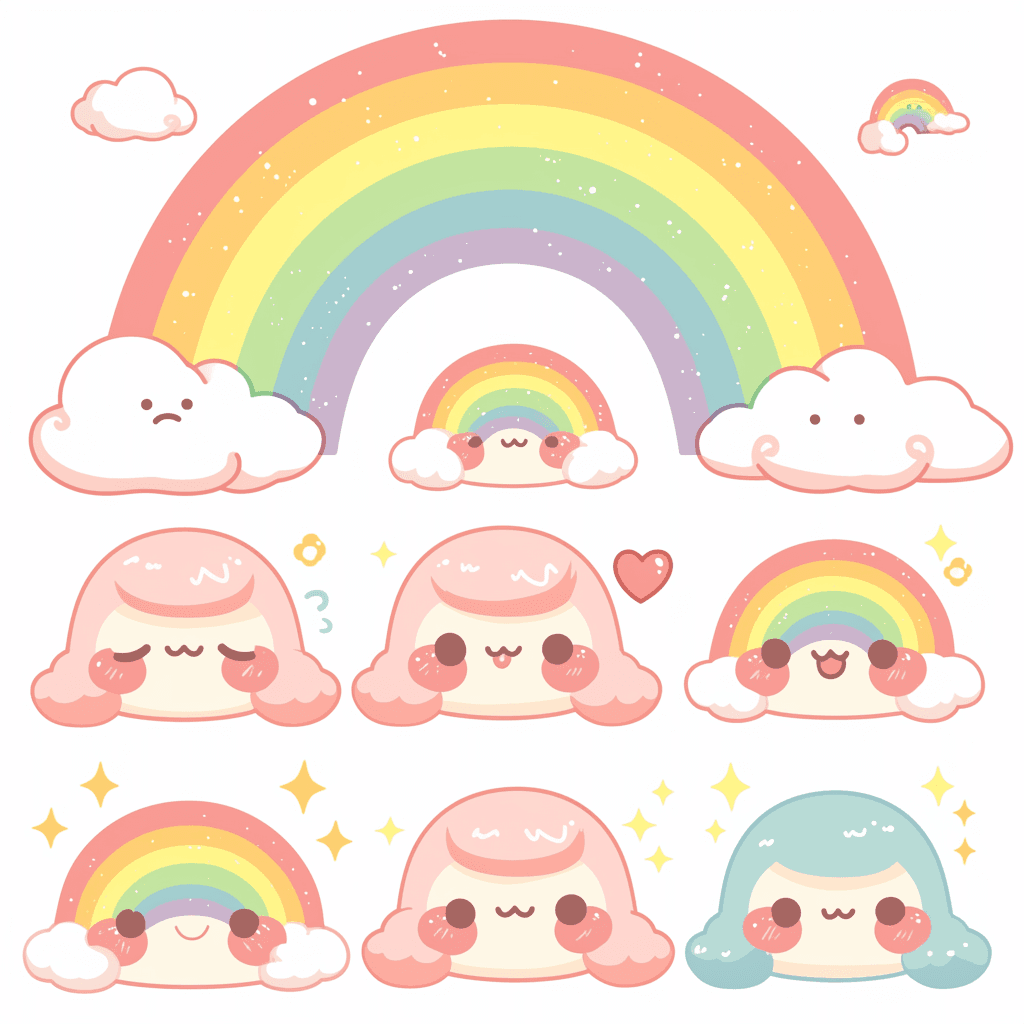 Rainbow 001 original repeating artwork