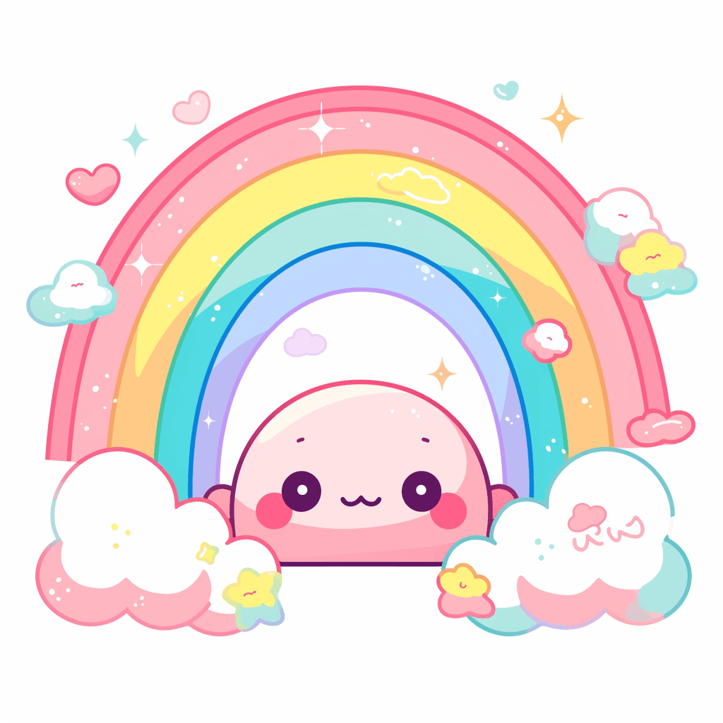 Rainbow 123 original repeating artwork