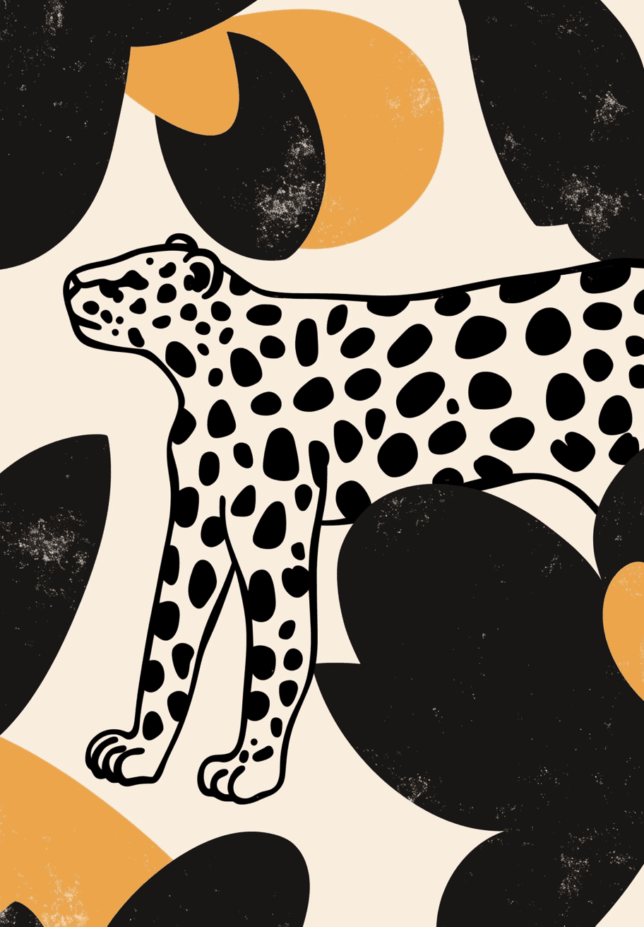 Leopard Tribe original repeating artwork