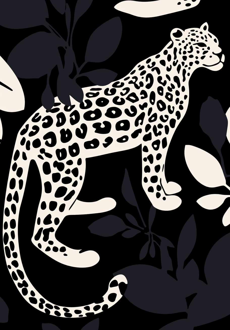 Leopard original repeating artwork