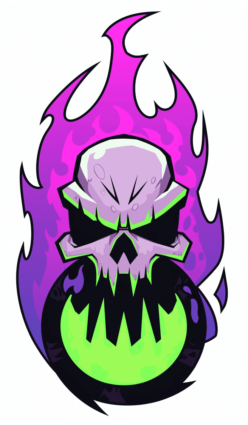 Skull Groove original repeating artwork