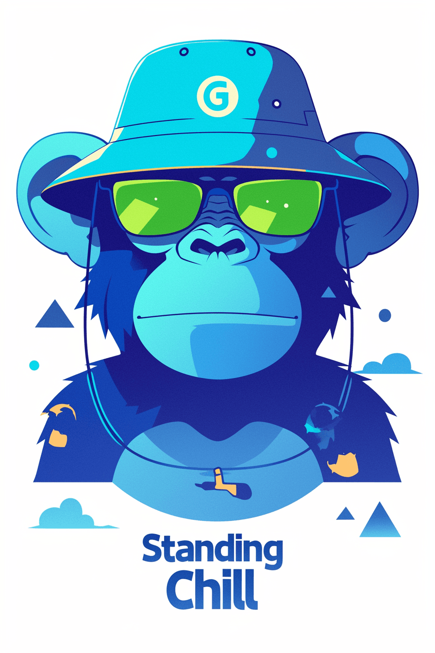 Street Ape Groove original repeating artwork