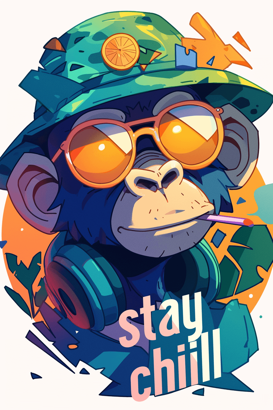 Street Ape Tribe original repeating artwork