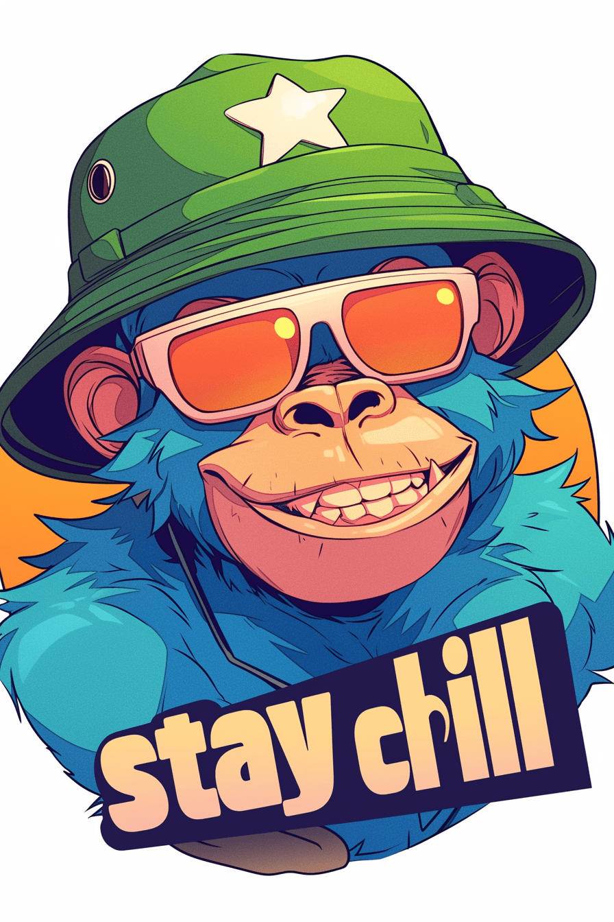 Street Ape Gang original repeating artwork