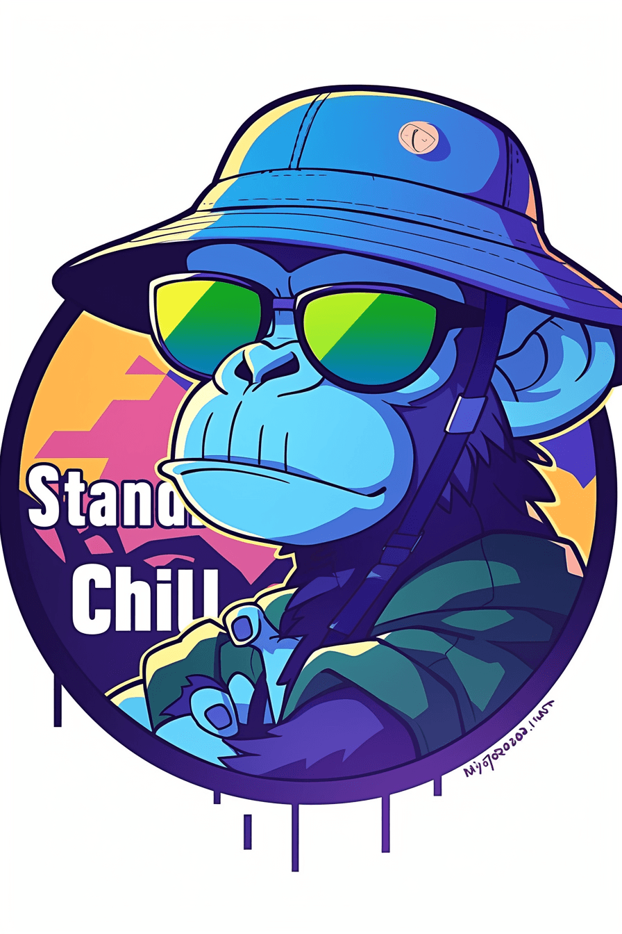 Street Ape original repeating artwork