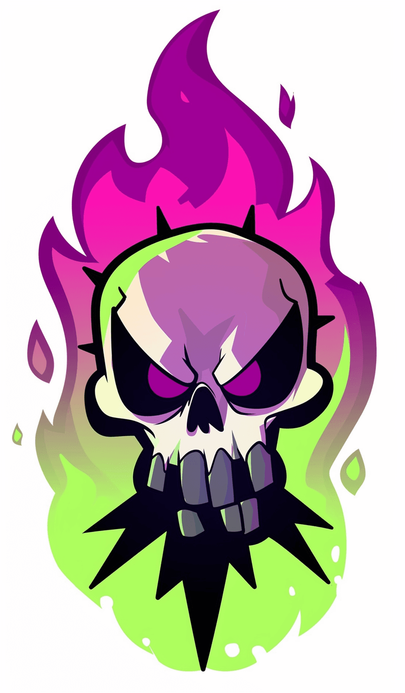 Skull Series original repeating artwork