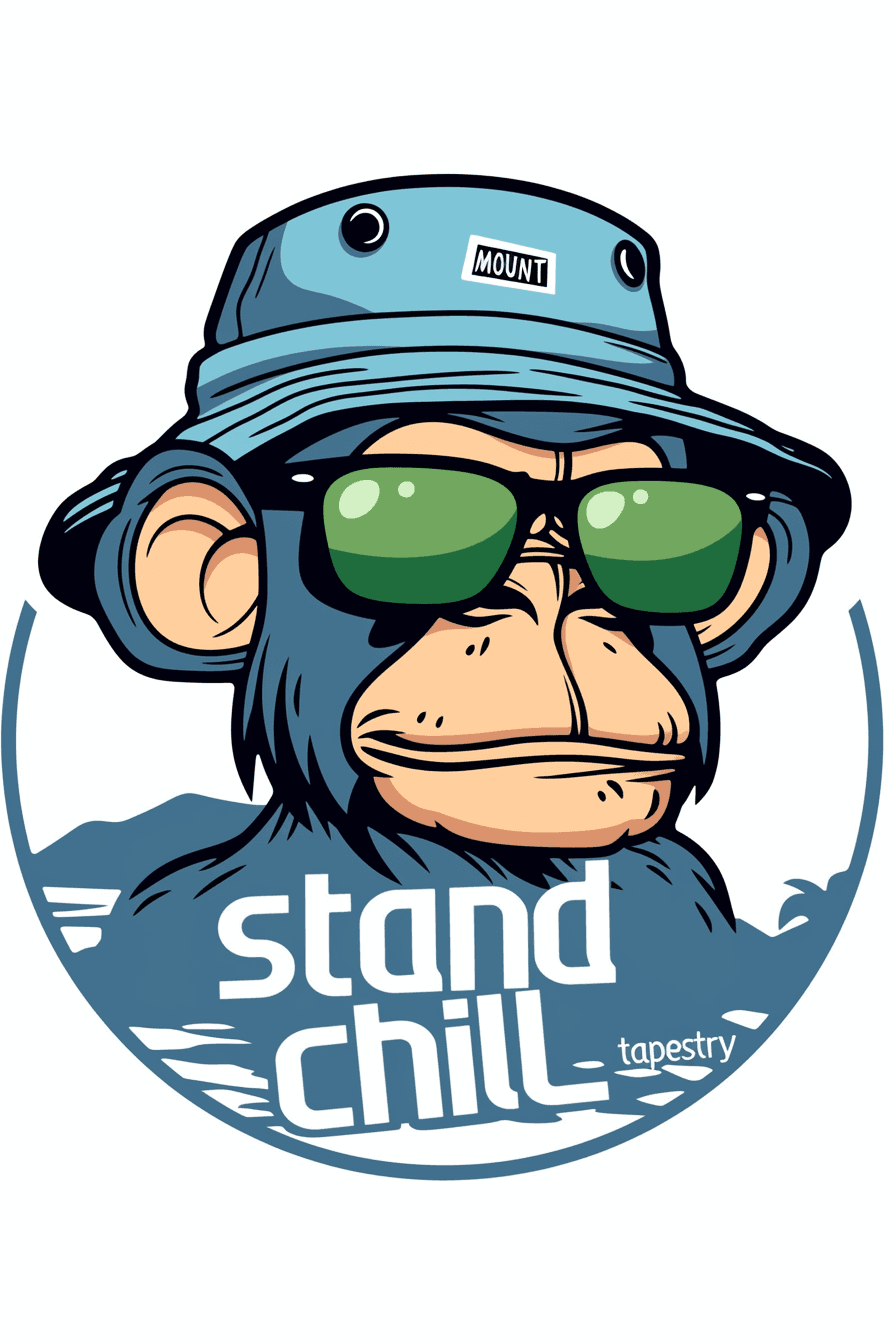 Street Ape Picnic original repeating artwork