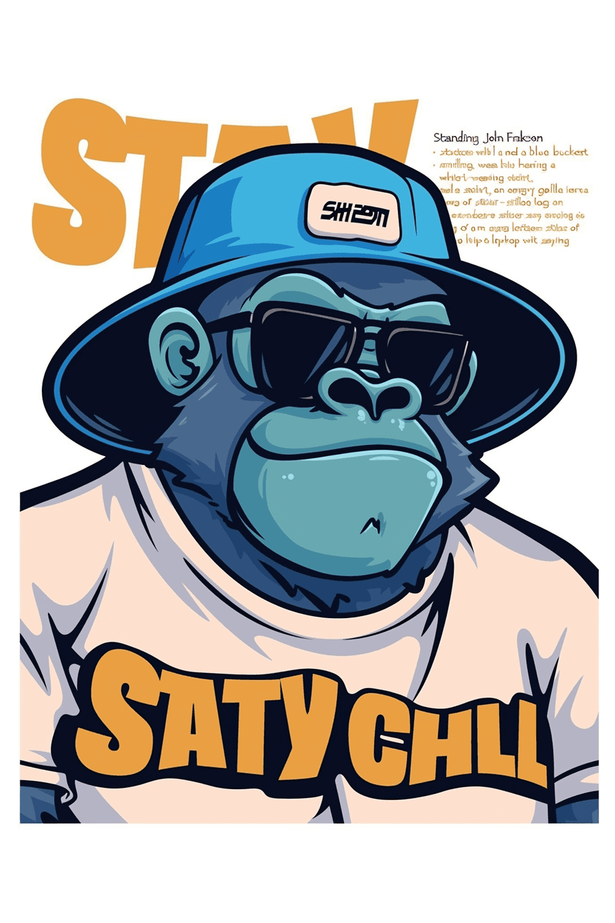Street Ape Fair original repeating artwork