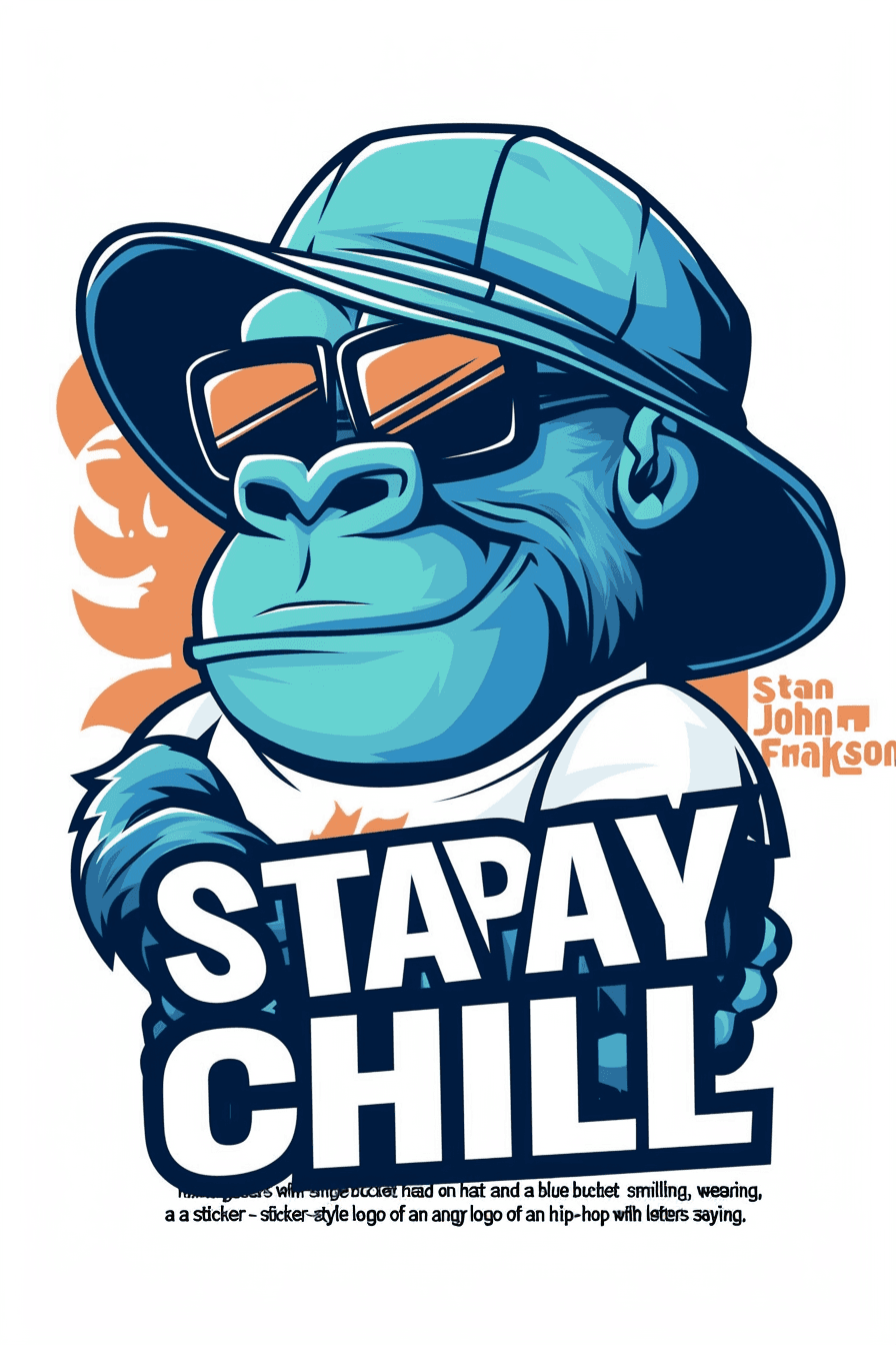 Street Ape Carnival original repeating artwork