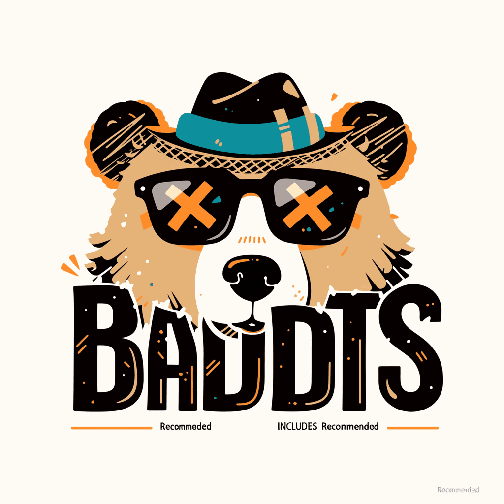 Bear Kick original repeating artwork