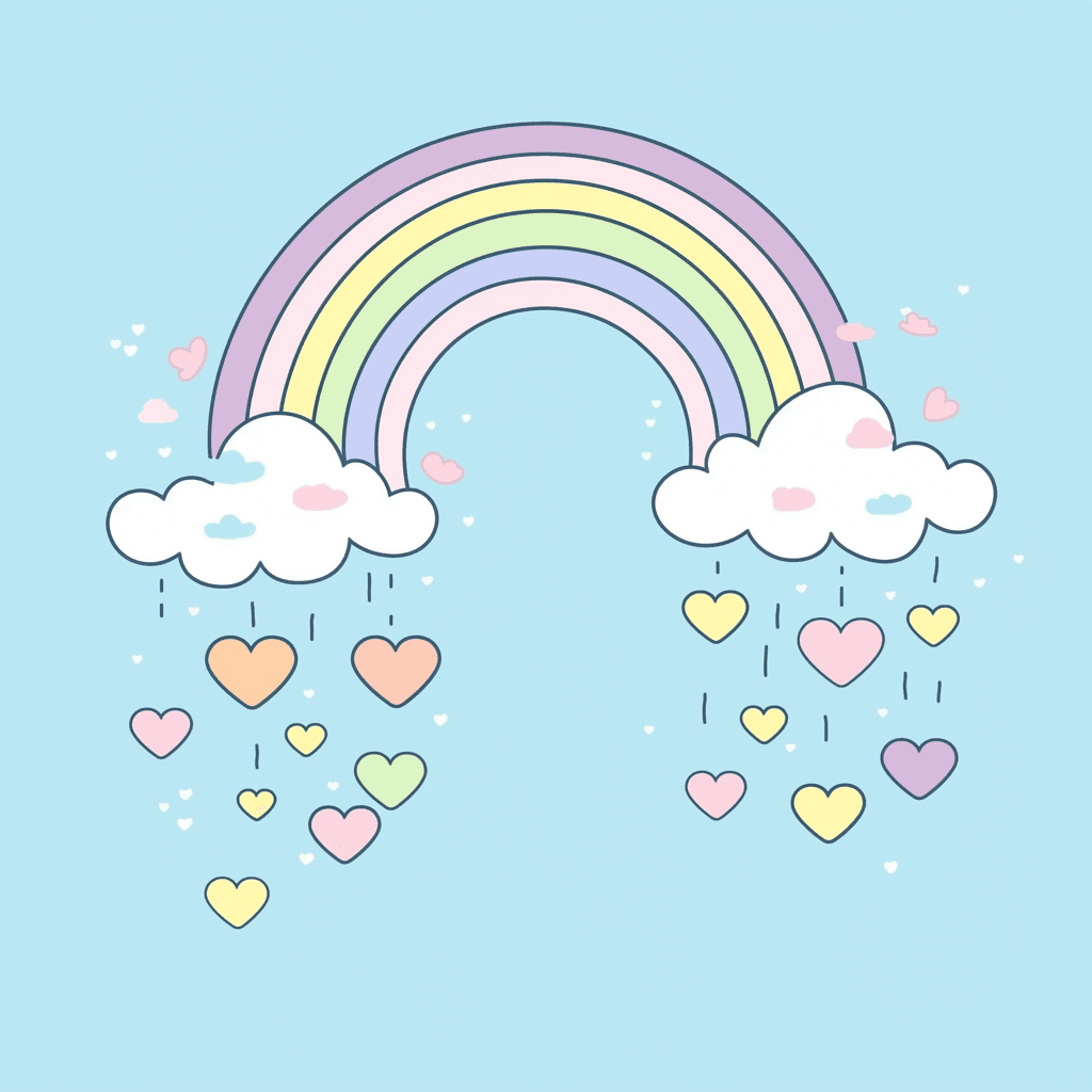 Heart Run original repeating artwork