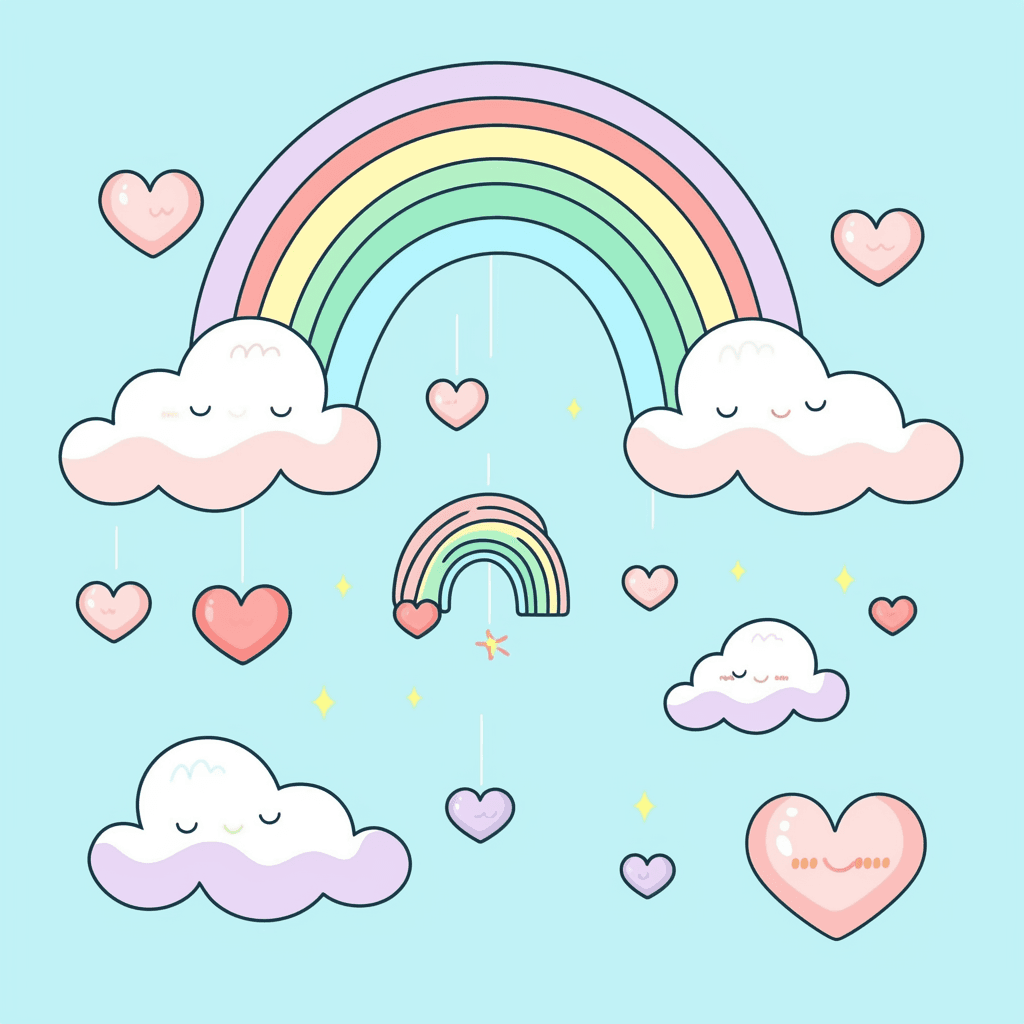 Heart 501 original repeating artwork
