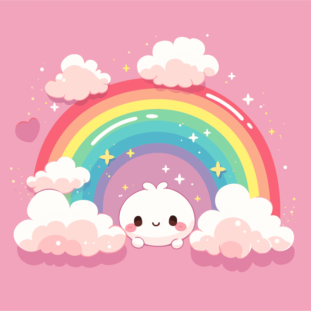 Rainbow Avenue original repeating artwork