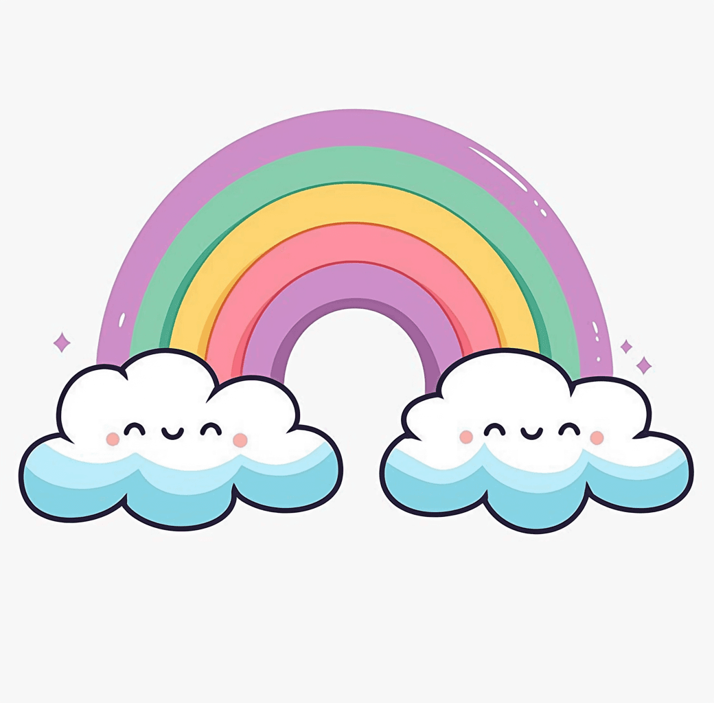 Rainbow Mono original repeating artwork