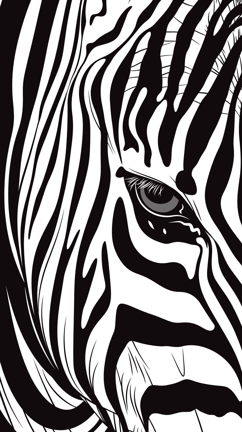 Zebra Bounce original repeating artwork