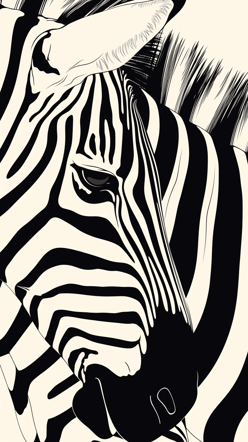 Zebra Crew original repeating artwork