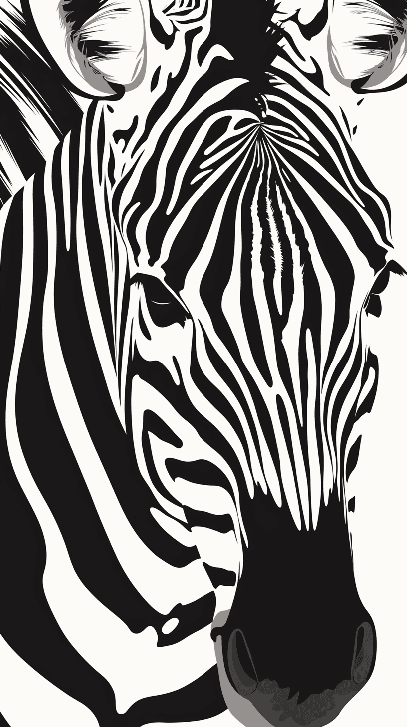 Zebra Loop original repeating artwork
