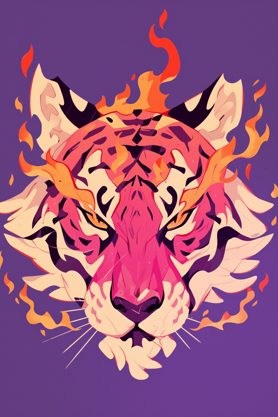 Tiger Session original repeating artwork