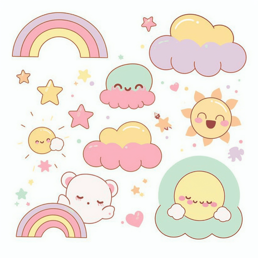 Weather Pals original repeating artwork