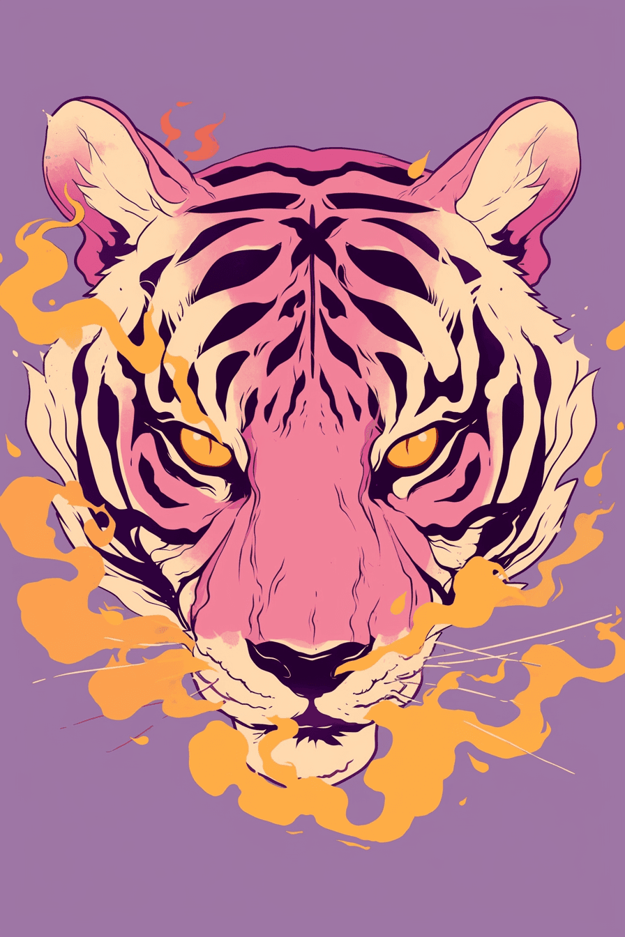 Tiger Groove original repeating artwork