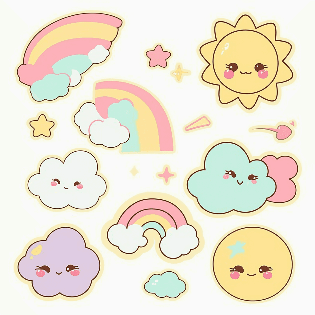 Weather Party original repeating artwork