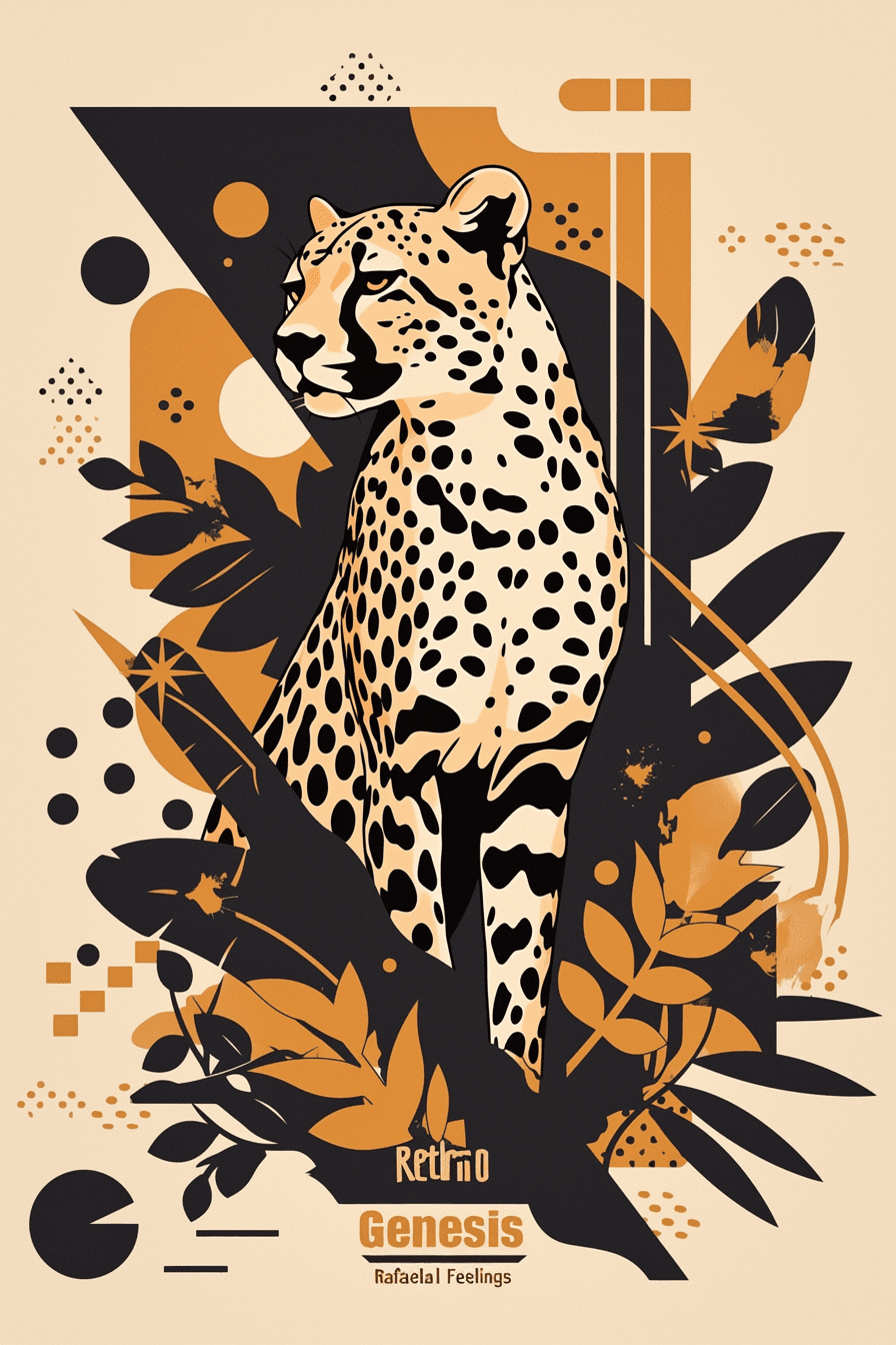 Leopard Press original repeating artwork