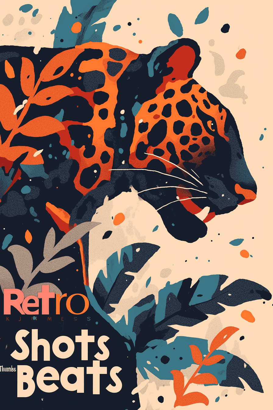 Leopard Pop original repeating artwork