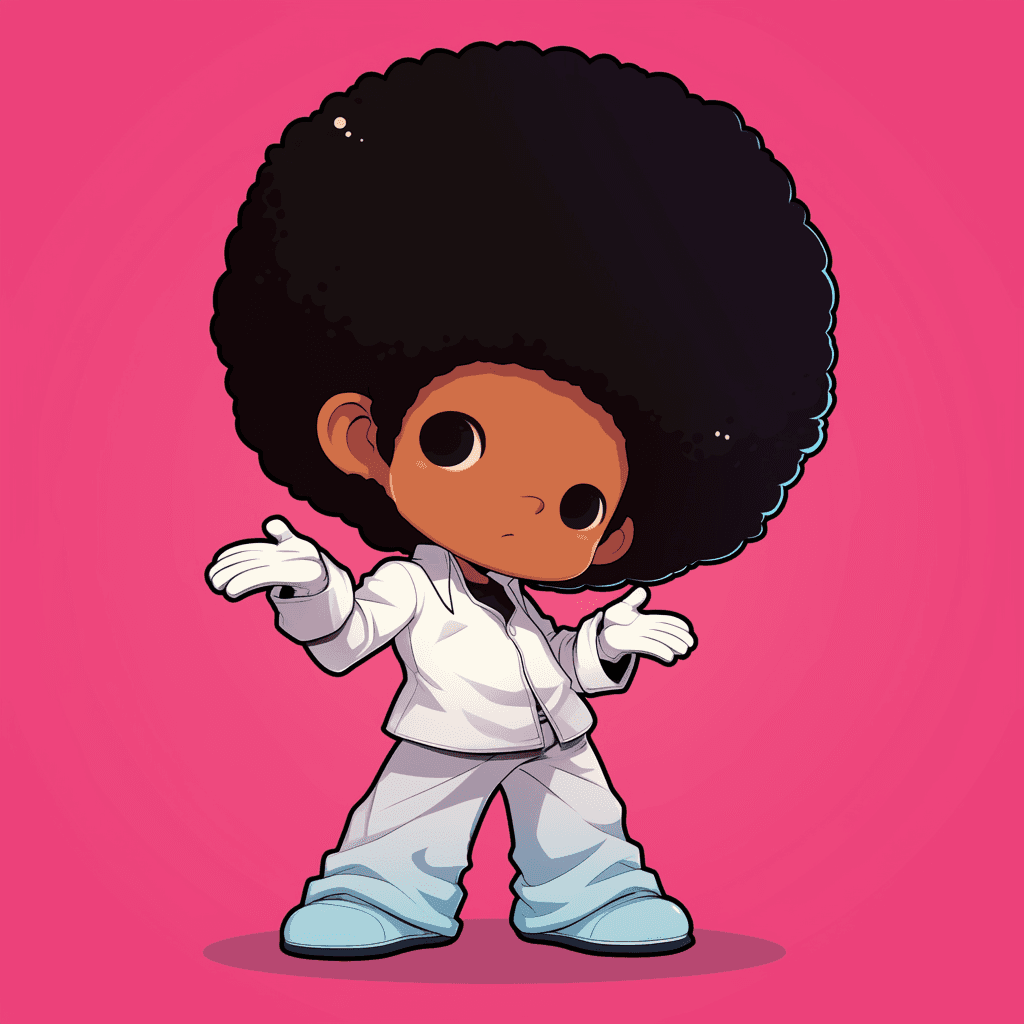 Afro Boy Crew original repeating artwork