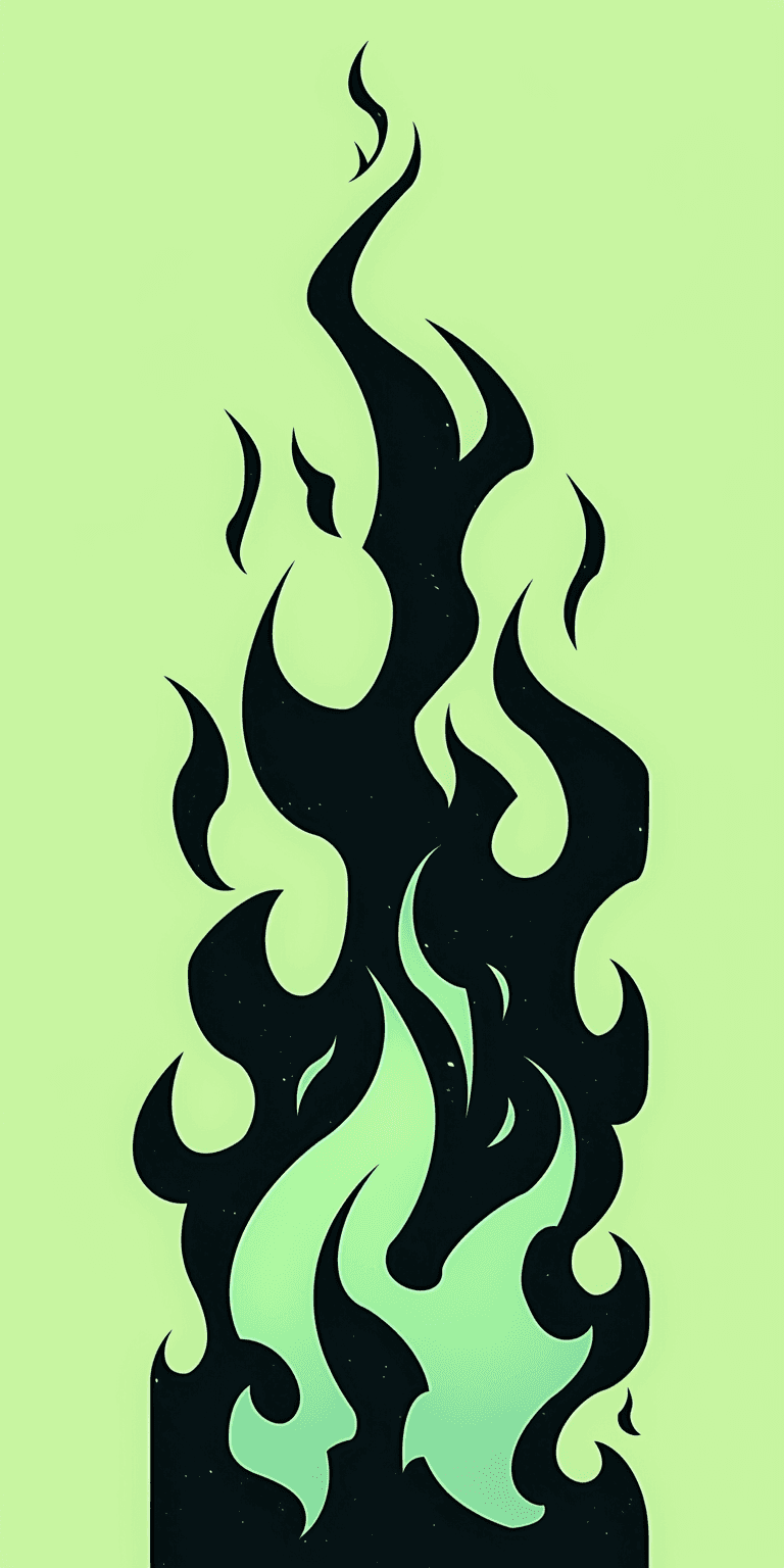 Flame original repeating artwork