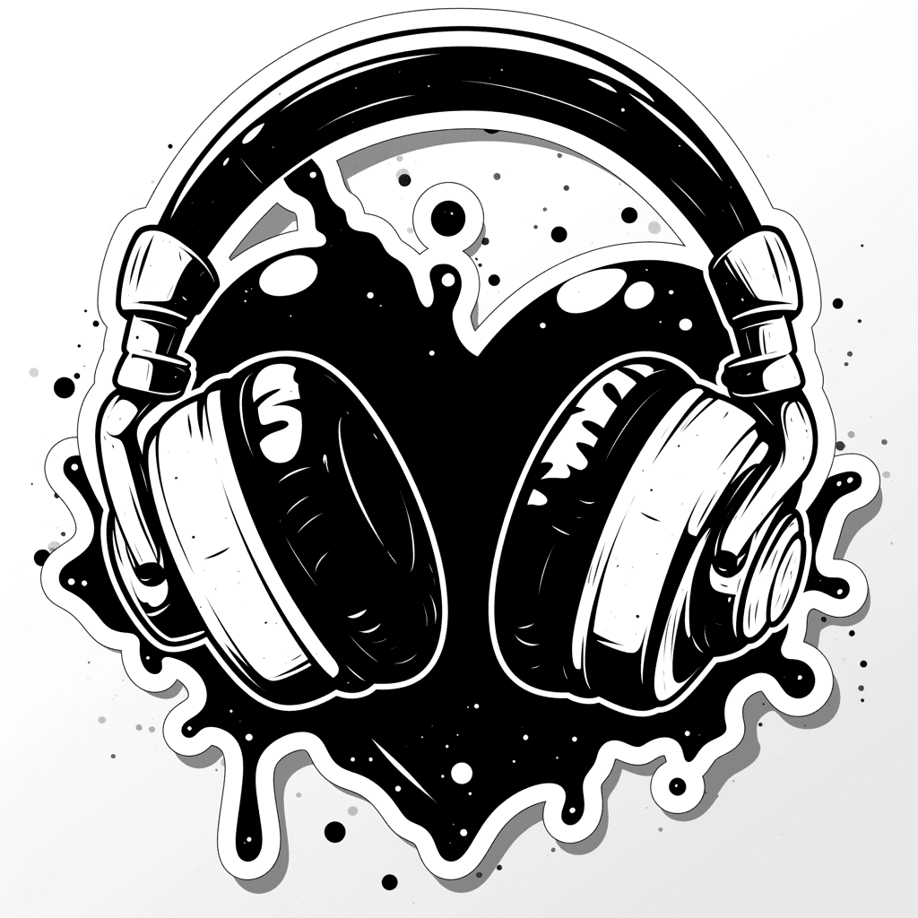 Headphones Crew original repeating artwork