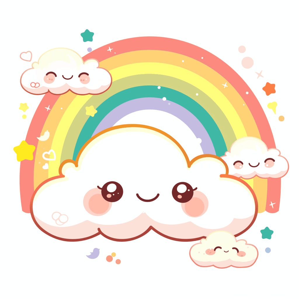 Rainbow Neon original repeating artwork