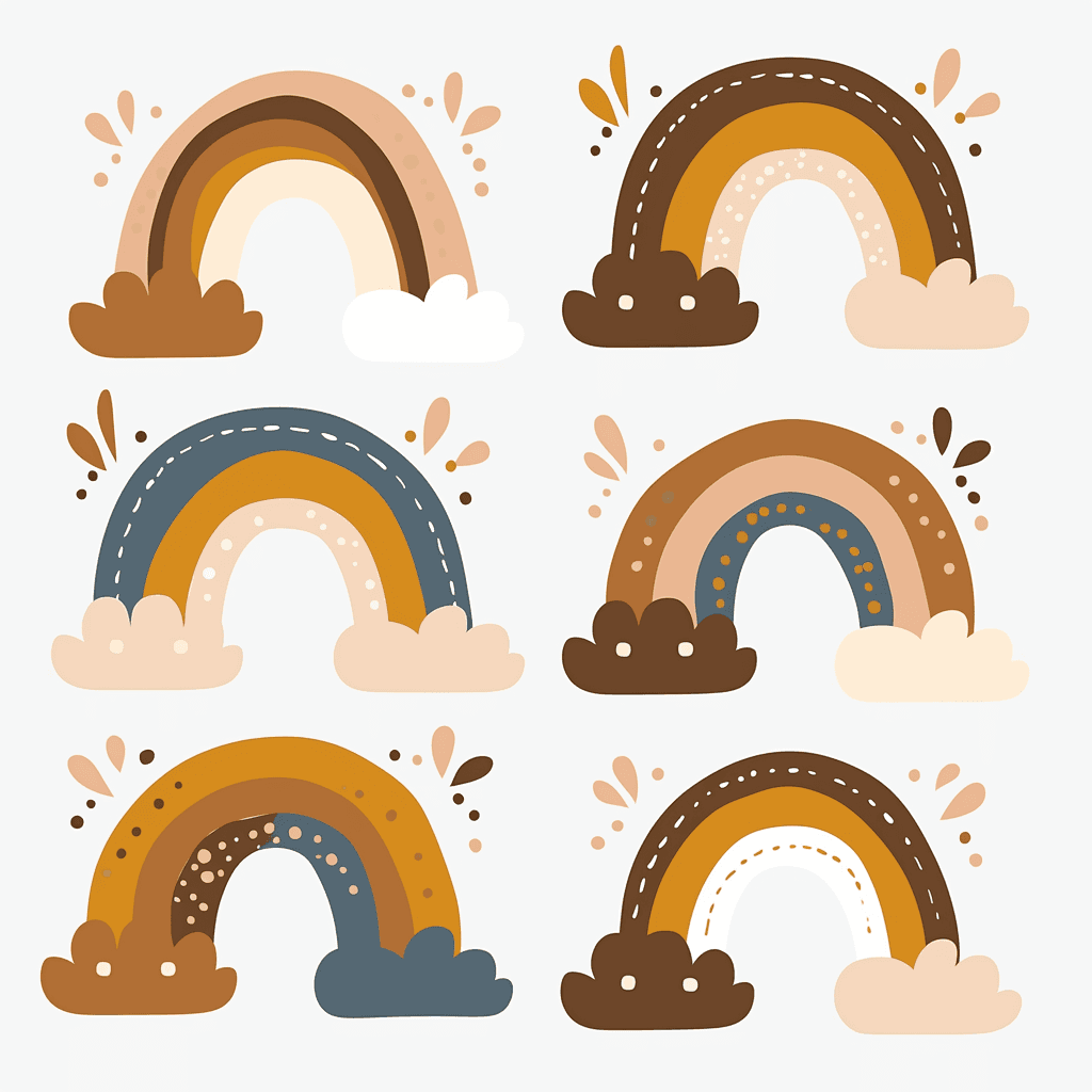 Rainbow Summer original repeating artwork