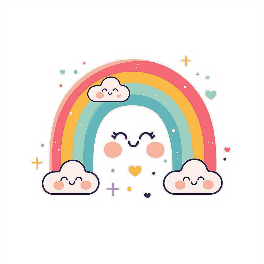 Rainbow Track original repeating artwork