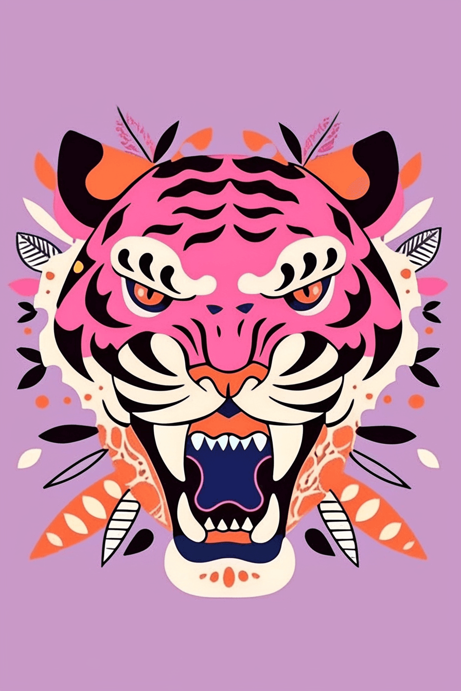 Tiger Sprint original repeating artwork