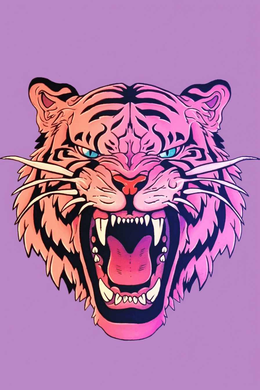 Tiger Studio original repeating artwork