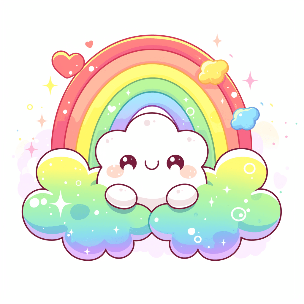 Rainbow Print original repeating artwork