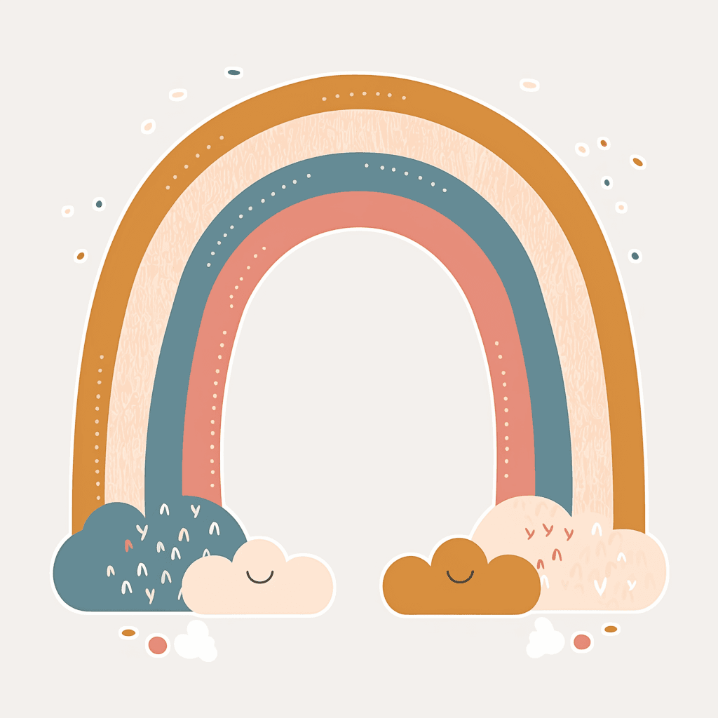Rainbow Pop original repeating artwork