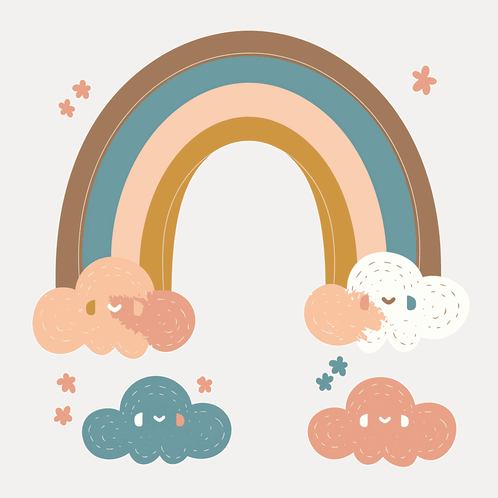 Rainbow Burst original repeating artwork