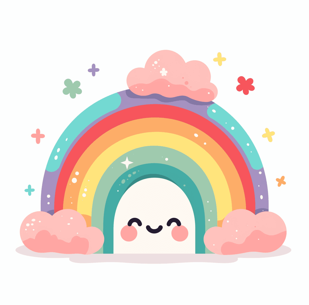 Rainbow Rest original repeating artwork
