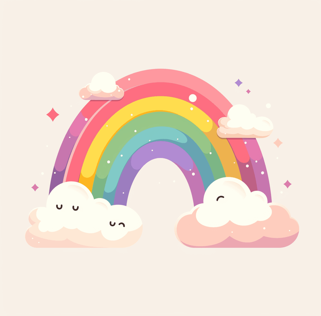 Rainbow Fizz original repeating artwork