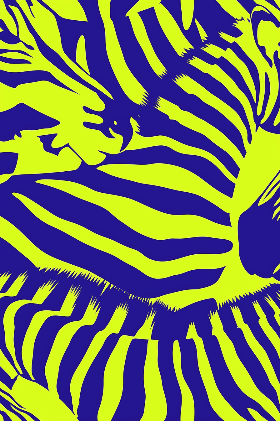 Zebra Rush original repeating artwork