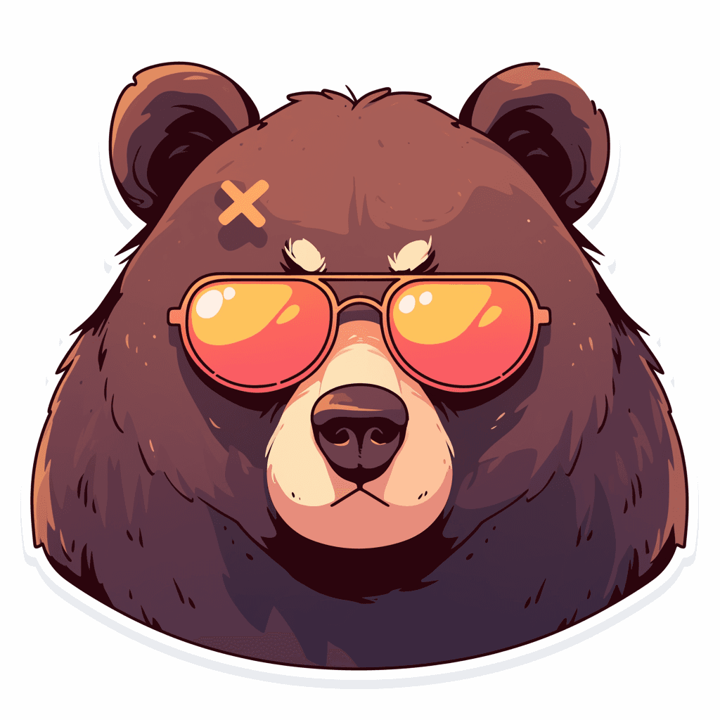 Bear Session original repeating artwork