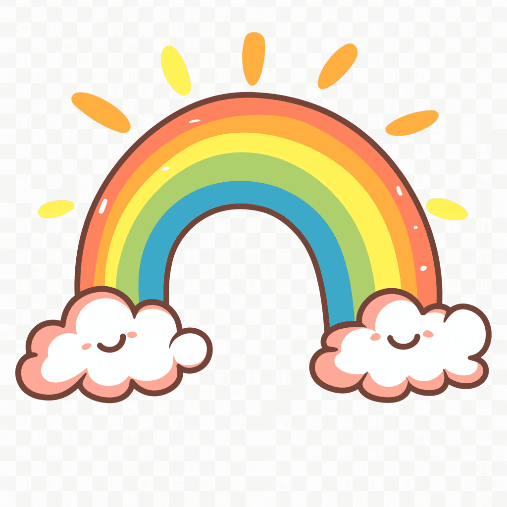 Rainbow Pastel original repeating artwork