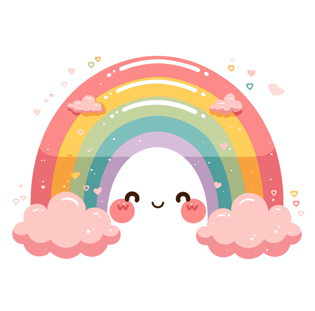 Rainbow Run original repeating artwork