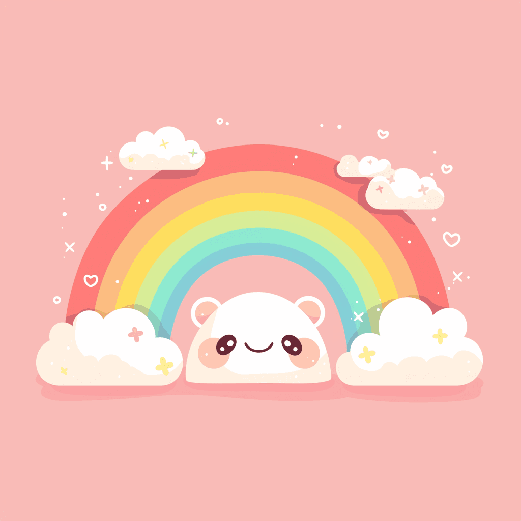 Rainbow Midnight original repeating artwork